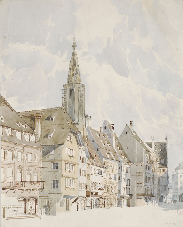 VUE DE STRASBOURG : RUE DES GRANDES ARCADES DEPUIS LA PLACE KLEBER_0